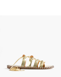 J.Crew Studded Lace Up Gladiator Sandals