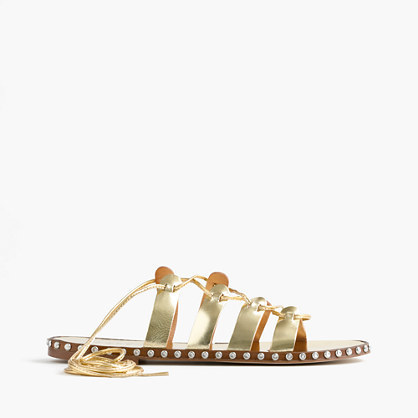 J crew lace up on sale sandals