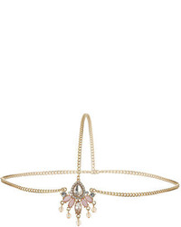 Dorothy Perkins Pink Stone Pendent Head Chain