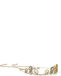 Jennifer Behr Gold Plated Swarovski Crystal Headband One Size