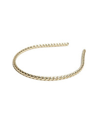 L. Erickson Braided Headband Metallic Gold