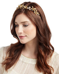 Jennifer Behr Layla Floral Leaf Bandeau Headband