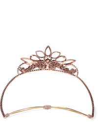 Erickson Beamon Princess Rose Gold Plated Crystal Headband One Size