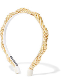 Yunotme Charlize Satin Rope Headband Gold