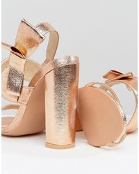 Missguided Bow Side Heeled Sandal