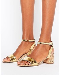 Asos Totally You Mid Heeled Sandals
