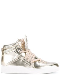 Dolce & Gabbana Metallic High Top Sneakers