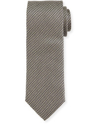 Canali Cable Weave Silk Tie Gold
