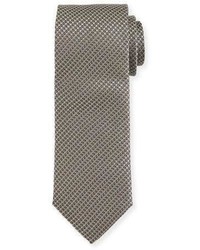 Canali Cable Weave Silk Tie Gold