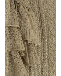 Valentino Knit Pullover With Ruffled Sleeves