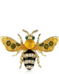 Bumble Bee Napier Giftable Gold Tone Multi Colored Pin