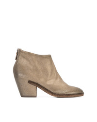 Del Carlo Chunky Mid Heel Ankle Boots