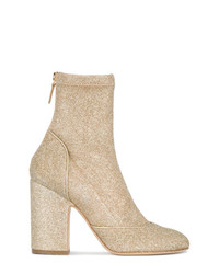 Laurence Dacade Gold Glitter Melody 100 Sock Boots
