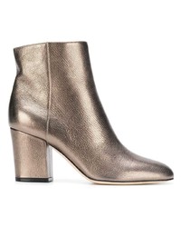 Sergio Rossi Metallic Ankle Boots