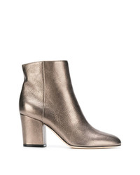 Sergio Rossi Metallic Ankle Boots