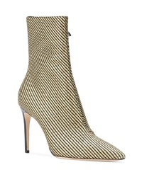 Dsquared2 Metallic Stripe Ankle Boots