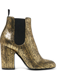 Laurence Dacade Mila Metallic Brushed Leather Ankle Boots It395