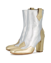 Kalda Silver Gold Lou 95 Leather Boots