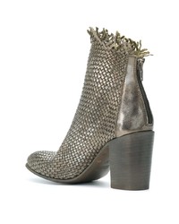 Strategia Weave Style Ankle Boots