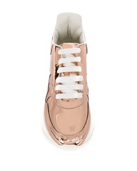 Alexander McQueen Reflective Lace Up Sneakers