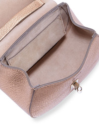 Chloé Chloe Drew Nano Leather Saddle Bag Gold