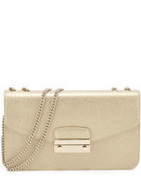 Furla Julia Small Leather Pochette Bag Gold