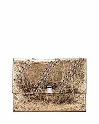 Proenza Schouler Large Metallic Leather Lunch Bag Gold