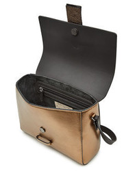 Brunello Cucinelli Leather Shoulder Bag With Embellisht