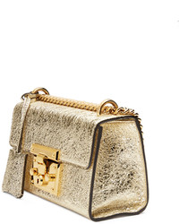 Gucci Padlock Small Metallic Shoulder Bag Gold