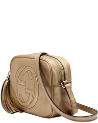 Gucci Soho Metallic Leather Disco Bag Golden