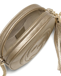 Gucci Soho Metallic Leather Mini Chain Bag Golden