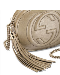 Gucci Soho Metallic Leather Mini Chain Bag Golden
