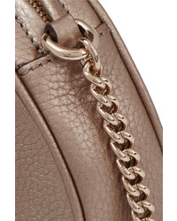 Gucci Soho Mini Textured Leather Shoulder Bag Gold