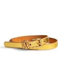 Sperry Topsider Shoes Metallic Braided Loop Belt Gold Metallic Leather