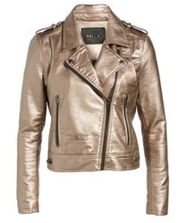 Blank NYC Blanknyc Metallic Faux Leather Moto Jacket