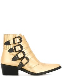 Toga Pulla Embossed Buckled Boots
