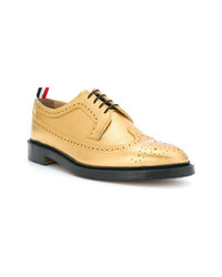 Thom Browne Classic Longwing Brogue With Leather Sole In Seasonal Pebble