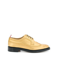 Thom Browne Classic Longwing Brogue With Leather Sole In Seasonal Pebble