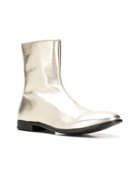 Alexander McQueen Metallic Ankle Boots