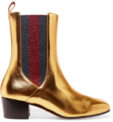 gucci gold boots