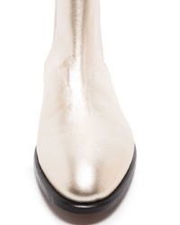 Tom Ford Metallic Leather Chelsea Boots
