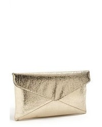 Expressions NYC Crackle Envelope Clutch Gold
