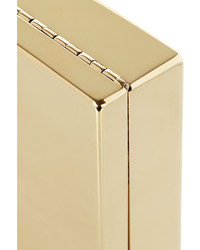 Victoria Beckham Gold Tone Box Clutch