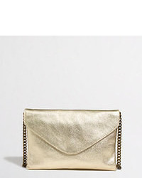 J.Crew Factory Leather Envelope Clutch