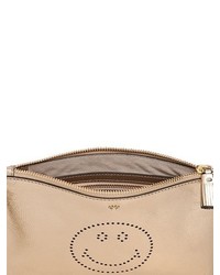 Luisa Via Roma Smiley Perforated Leather Pouch