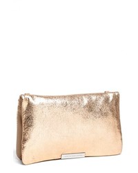 Marc by Marc Jacobs Raveheart Metallic Clutch Rose Gold