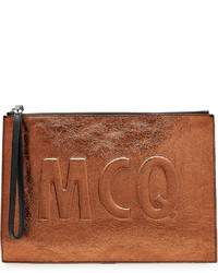 McQ by Alexander McQueen Mcq Alexander Mcqueen Metallic Leather Clutch