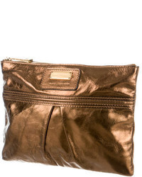 Marc Jacobs Metallic Leather Zip Pouch