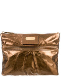 Marc Jacobs Metallic Leather Zip Pouch