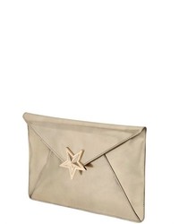 RED Valentino Mirror Leather Star Envelope Pouch